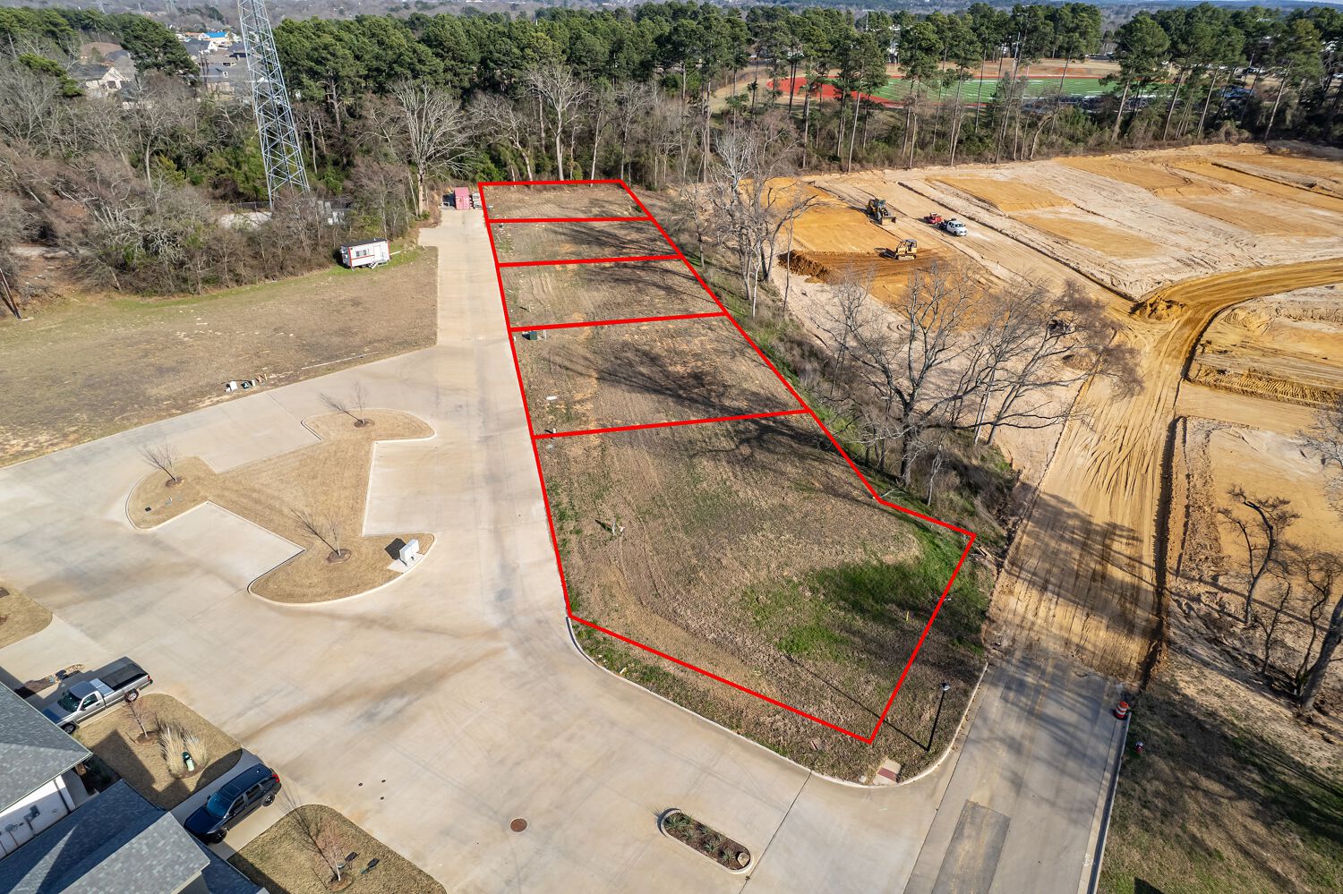 Seven-Lot Duplex Development Site at 6870 Lazy Vale Court, Tyler TX