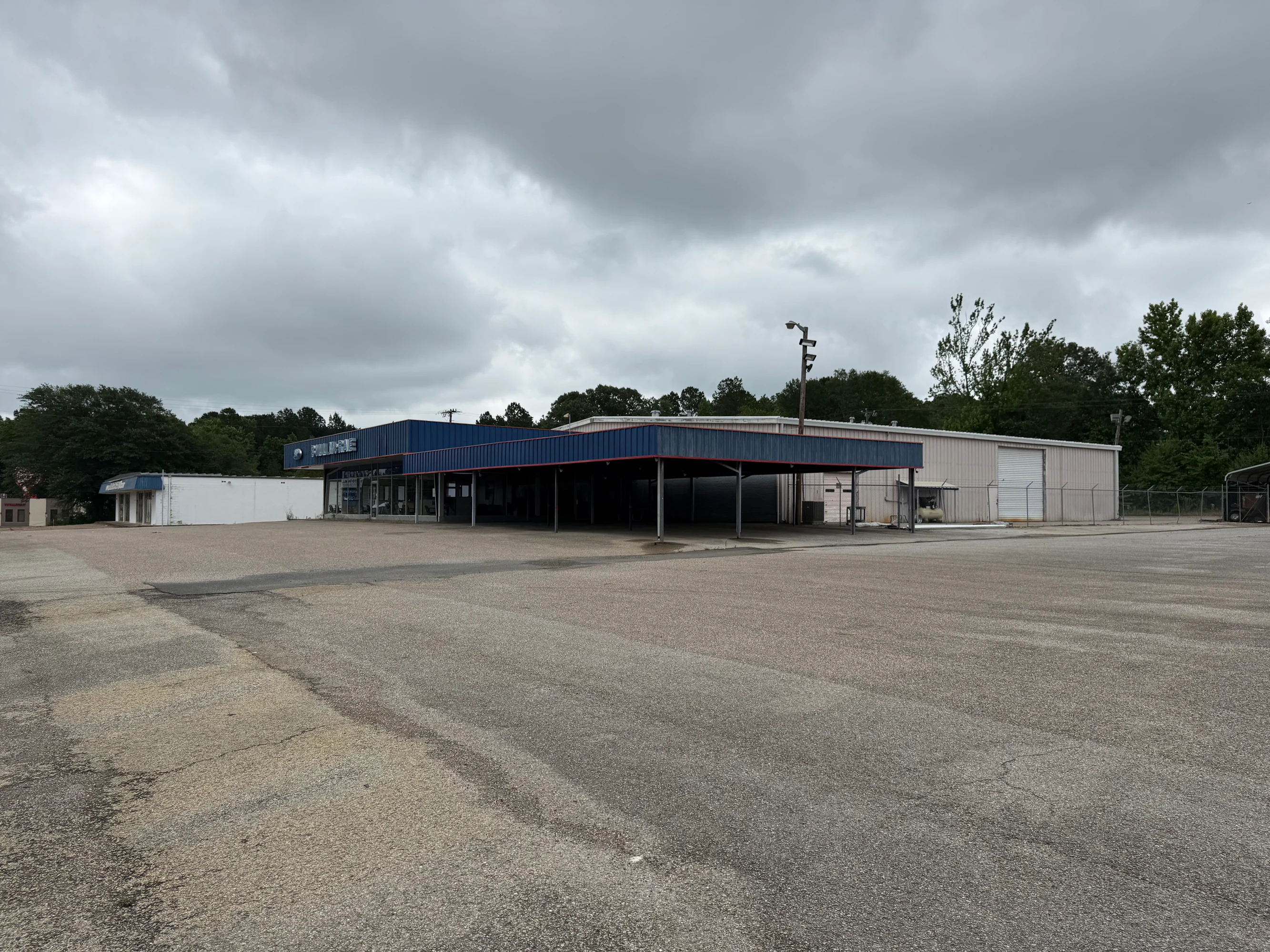 Office and administrative area within the former dealership complex in Jacksonville, Texas.